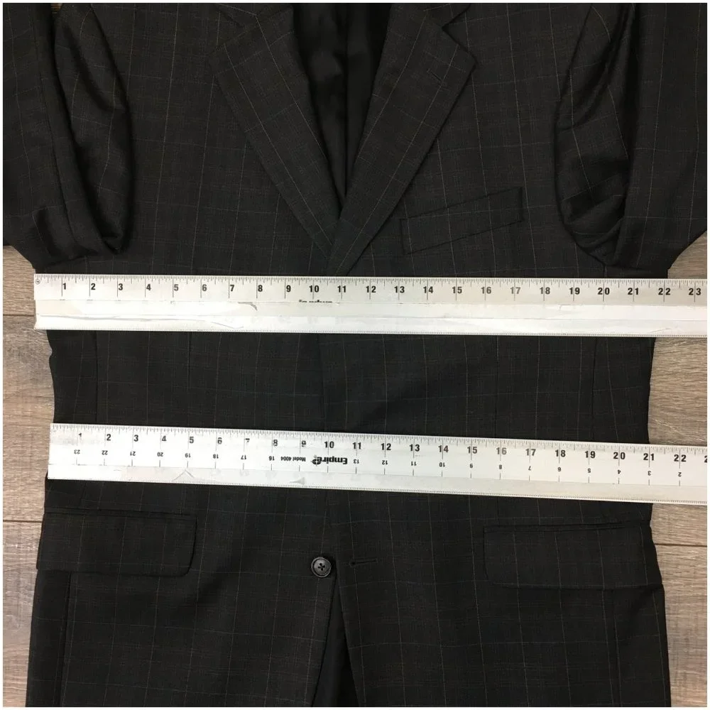 Jack Victor Mens Blazer Sport Coat 3 Button Casual Jacket Size 42R Wool‎ Suits
